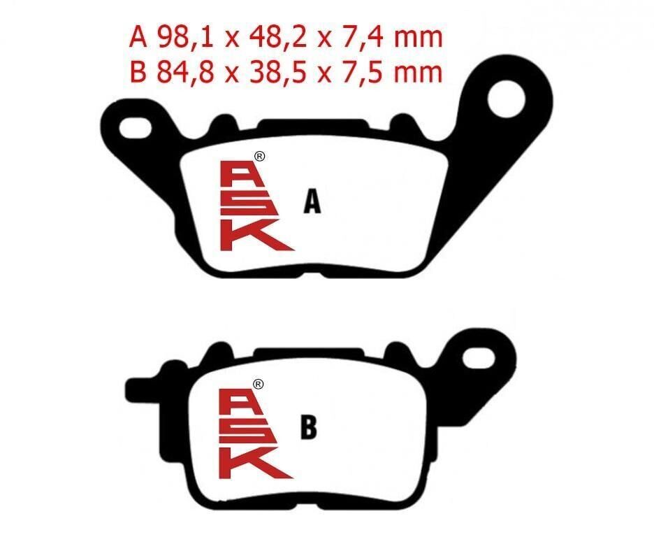 Yamaha Nmax 125-155 Ön Fren Disk Balatası Sfa694 Ask