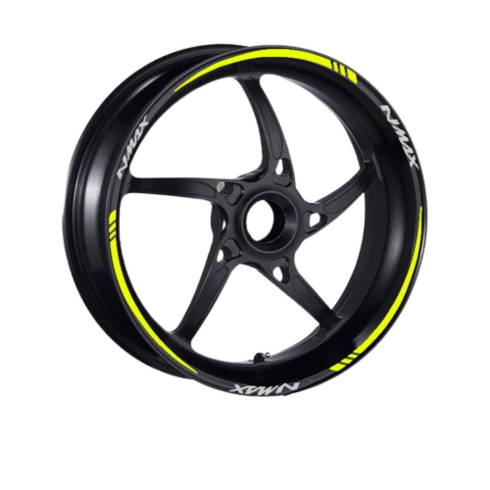 Yamaha Florasan Sarı Iv Nmax Uyumlu 1 Set Jant Şeridi