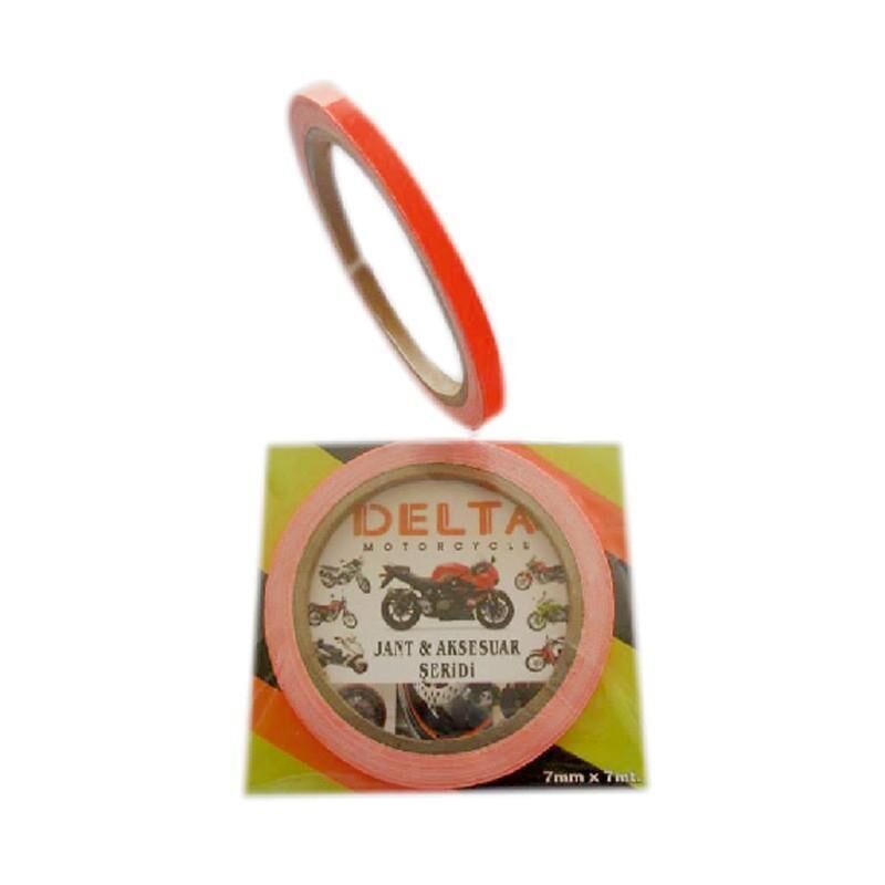 Turuncu 7Cm X 7 M Opak 1 Set Jant Şeridi